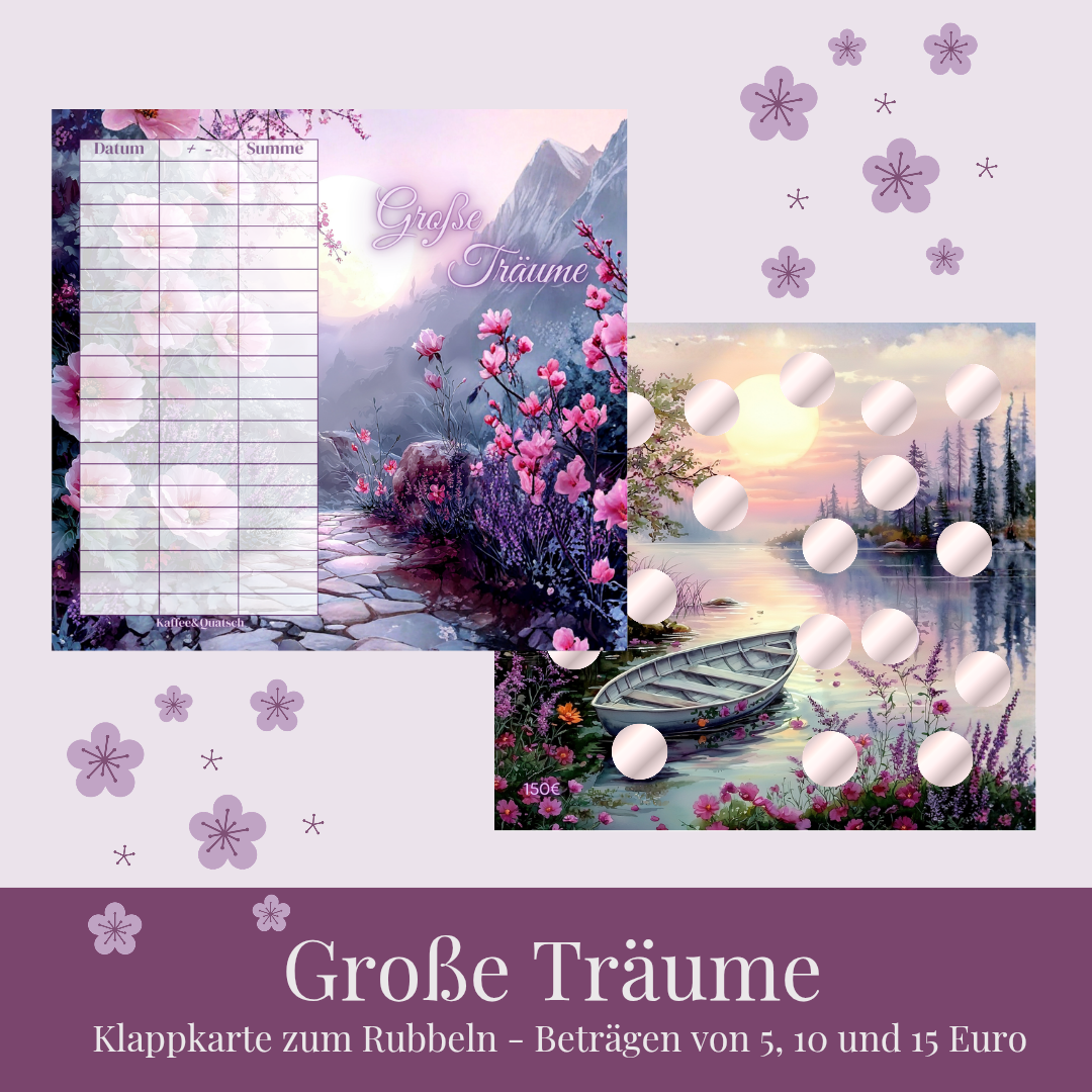 Klappkarte Große Träume Challenge A6 Binder