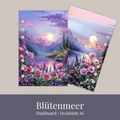 Dashboard Blütenmeer für A6 Budgetbinder Umschlagmethode